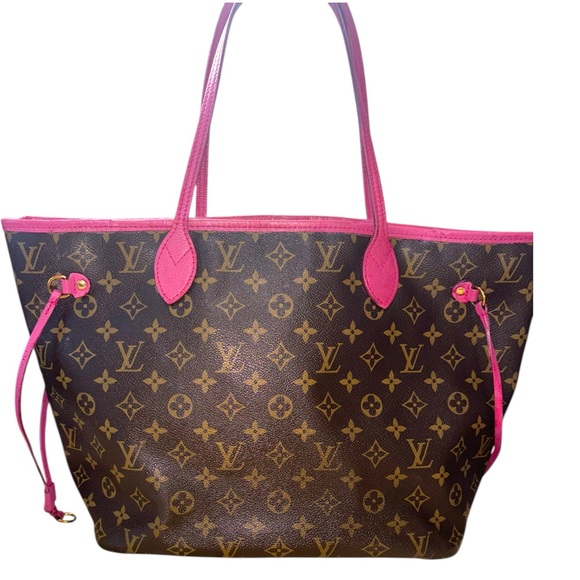 Louis Vuitton Monogram canvas pink Monogram Ikat Flower Neverfull MM - Picture 5 of 11